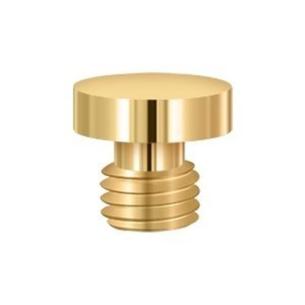 Deltana 1/2 Diameter Decorative Button Tip Cabinet/Door Hinge Finials Lifetime Polished Brass DSBUCR003